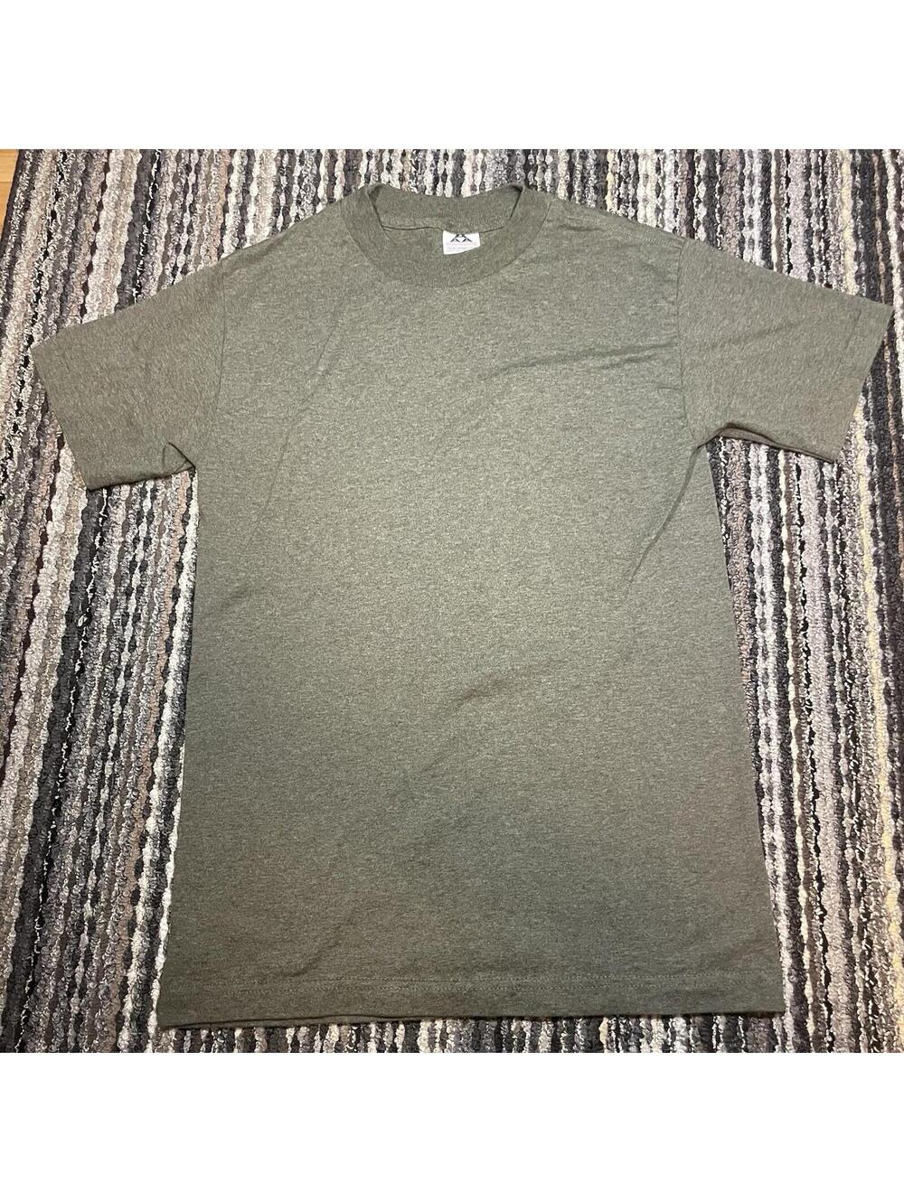 Vintage Moss Green Blank Y2K Tee AAA Men’s Size Small (Fits XS-S)